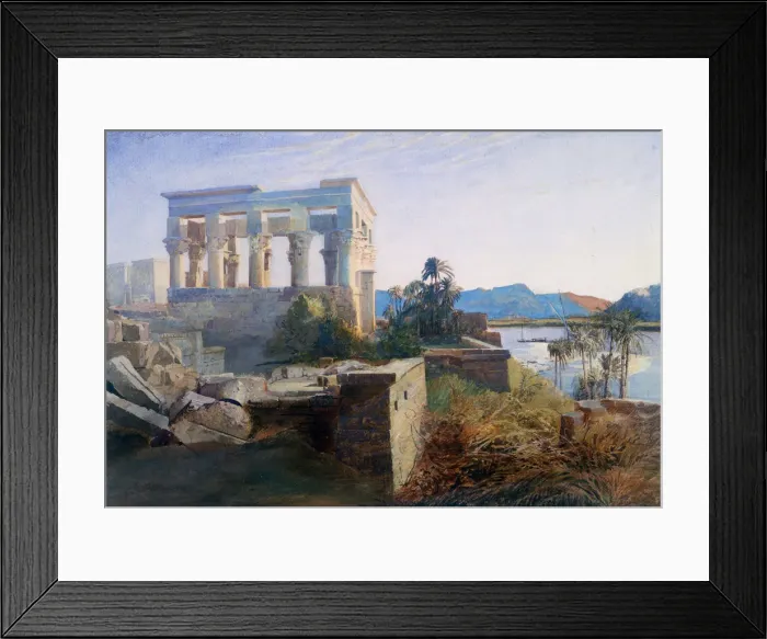 Framed Print : Philae, Egypt, 19th century. Artist: Robert Dighton Framed Print : Philae, Egypt, 19th century. Artist: Robert Dighton