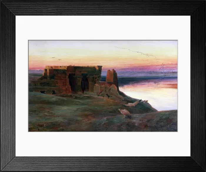 Framed Print : Kom Ombo Temple, Egypt, 1856. Artist: Edward Lear