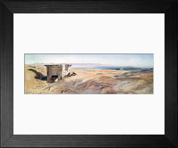 Framed Print : Dendera, 1867. Artist: Edward Lear Framed Print : Dendera, 1867. Artist: Edward Lear