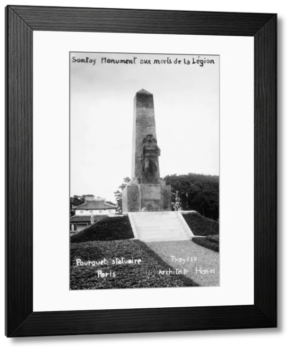 Framed Print : French Foreign Legion monument, Sontay, Vietnam, 20th century Framed Print : French Foreign Legion monument, Sontay, Vietnam, 20th century