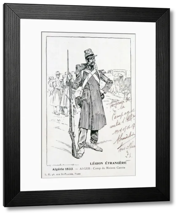 Framed Print : The French Foreign Legion, Maison Carree, Algeria, 1833, (20th century) Framed Print : The French Foreign Legion, Maison Carree, Algeria, 1833, (20th century)