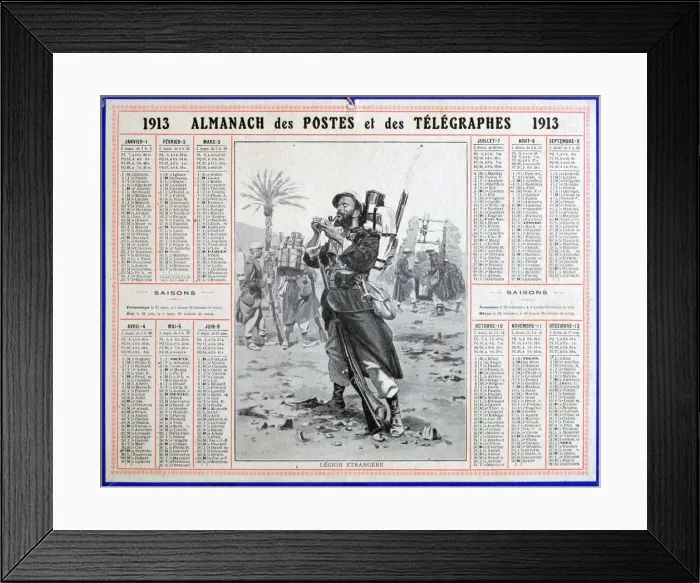 Framed Print : French Foreign Legion, 1913 Framed Print : French Foreign Legion, 1913