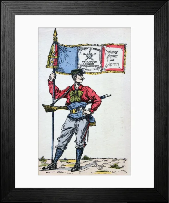Framed Print : The Redshirts, Legion Garibaldienne, 1915 Framed Print : The Redshirts, Legion Garibaldienne, 1915