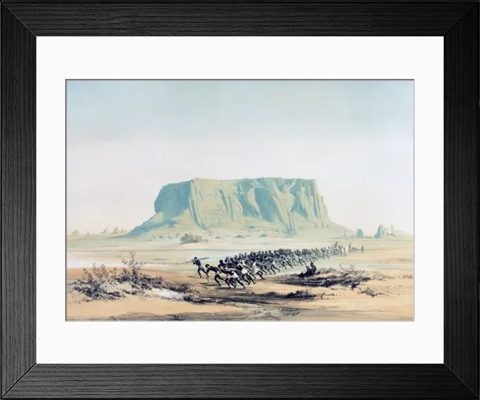 Framed Print : View of Mount Barkal, Sudan, 1842-1845. Artist: E Weidenbach Framed Print : View of Mount Barkal, Sudan, 1842-1845. Artist: E Weidenbach