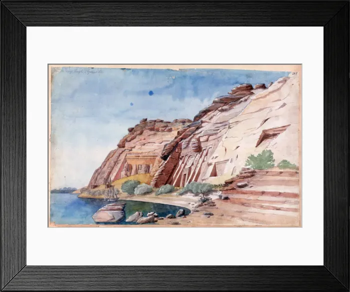 Framed Print : Abu Simbel, Egypt, 19th century. Artist: Nestor l Hote Framed Print : Abu Simbel, Egypt, 19th century. Artist: Nestor l Hote