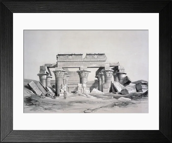 Framed Print : Koom-Ombos, Egypt, 1843. Artist: George Moore Framed Print : Koom-Ombos, Egypt, 1843. Artist: George Moore