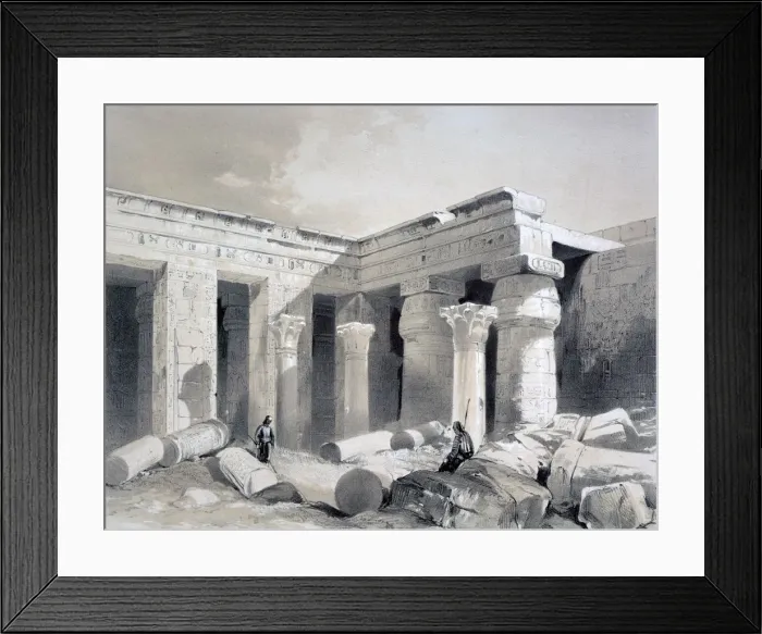 Framed Print : Medinet Abou, Thebes, Egypt, 19th century. Artist: Henry Pilleau Framed Print : Medinet Abou, Thebes, Egypt, 19th century. Artist: Henry Pilleau