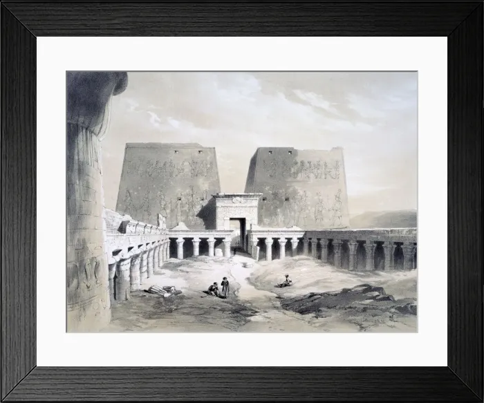 Framed Print : Edfou, 19th century. Artist: Henry Pilleau Framed Print : Edfou, 19th century. Artist: Henry Pilleau