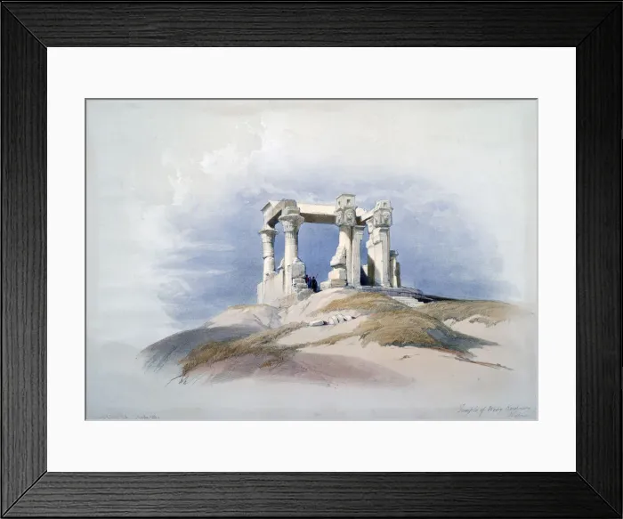 Framed Print : Temple of Wady Kardassy, Nubia, 19th century. Artist: David Roberts Framed Print : Temple of Wady Kardassy, Nubia, 19th century. Artist: David Roberts