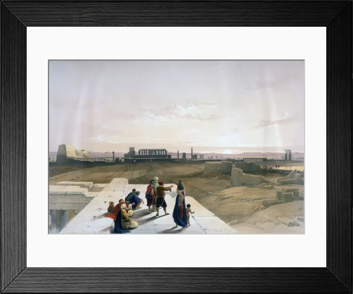 Framed Print : The Ruins of Karnak from the West, 19th century. Artist: David Roberts Framed Print : The Ruins of Karnak from the West, 19th century. Artist: David Roberts