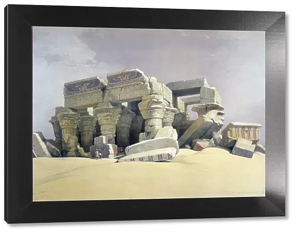 Ruins of the Temple of Kom Ombo, 19th century. Artist: David Roberts