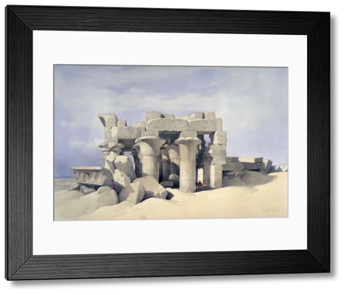 Framed Print : Temple of Sobek and Haroeris at Kom Ombo, 19th century. Artist: David Roberts Framed Print : Temple of Sobek and Haroeris at Kom Ombo, 19th century. Artist: David Roberts