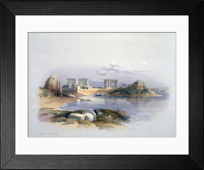 Framed Print : Philae, 1838. Artist: David Roberts Framed Print : Philae, 1838. Artist: David Roberts