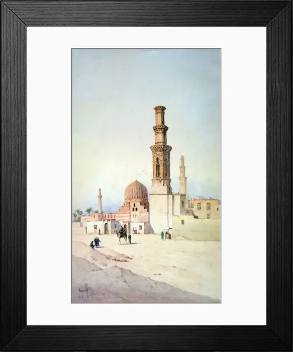 Framed Print : Tomb of the Califes, Cairo, c1907. Artist: David Roberts Framed Print : Tomb of the Califes, Cairo, c1907. Artist: David Roberts
