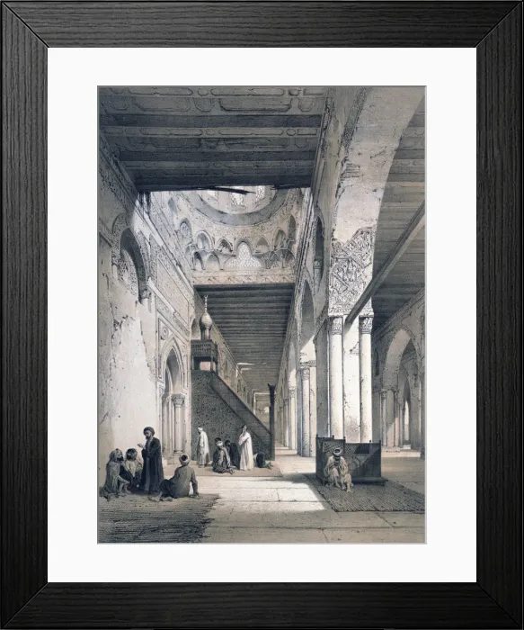 Framed Print : Mosque of Ahmed Ibn Touloun, 19th century. Artist: Emile Prisse D Avennes Framed Print : Mosque of Ahmed Ibn Touloun, 19th century. Artist: Emile Prisse D Avennes