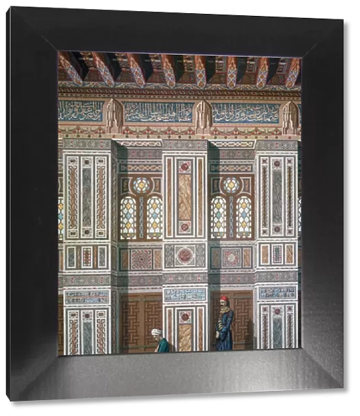 Main Room, Mosque of Ahmed el-Bordeyny, 19th century. Artist: Emile Prisse D Avennes