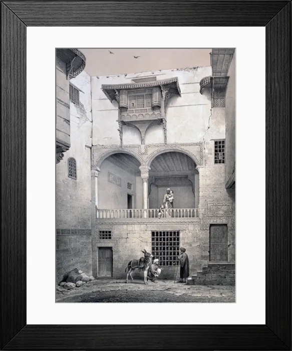 Framed Print : House of Beyt El-Tcheleby, 19th century. Artist: Emile Prisse D Avennes Framed Print : House of Beyt El-Tcheleby, 19th century. Artist: Emile Prisse D Avennes
