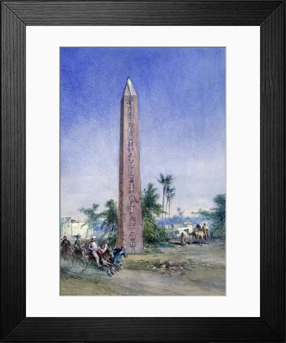Framed Print : Heliopolis, 1878. Artist: William Simpson Framed Print : Heliopolis, 1878. Artist: William Simpson