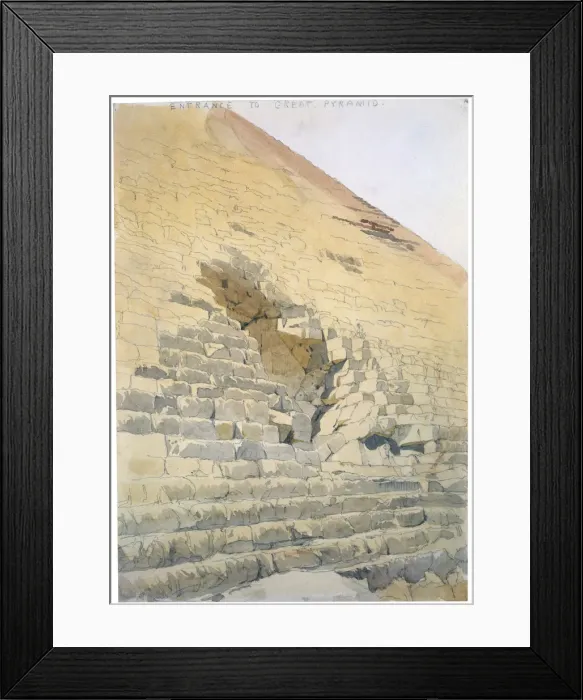 Framed Print : Entrance to the Great Pyramid, Egypt, 19th century. Artist: Richard Phene Spiers Framed Print : Entrance to the Great Pyramid, Egypt, 19th century. Artist: Richard Phene Spiers