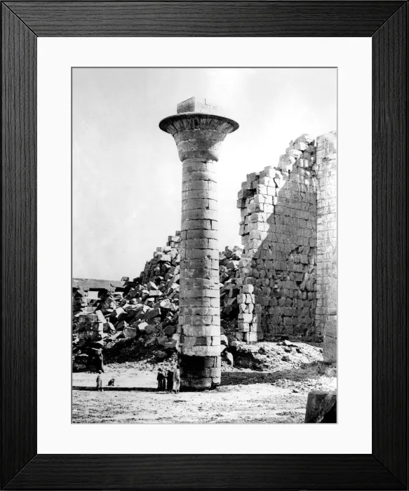 Framed Print : Column at Karnak, Egypt, 1863-1864. Artist: Emmanuel Rouge Framed Print : Column at Karnak, Egypt, 1863-1864. Artist: Emmanuel Rouge