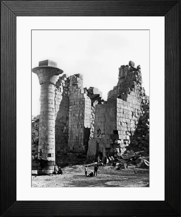 Framed Print : Column at Karnak, Egpyt, 1893. Artist: Auguste Edouard Mariette Framed Print : Column at Karnak, Egpyt, 1893. Artist: Auguste Edouard Mariette
