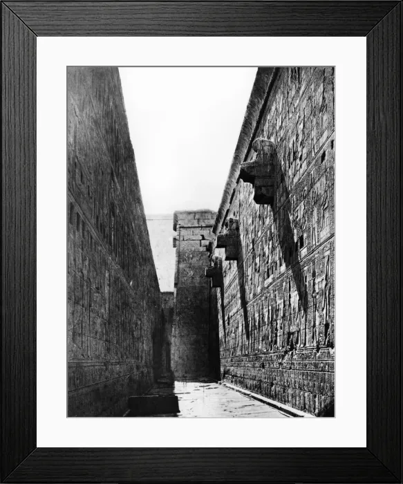 Framed Print : Temple Edfu, Egypt, 1893. Artist: Auguste Edouard Mariette Framed Print : Temple Edfu, Egypt, 1893. Artist: Auguste Edouard Mariette