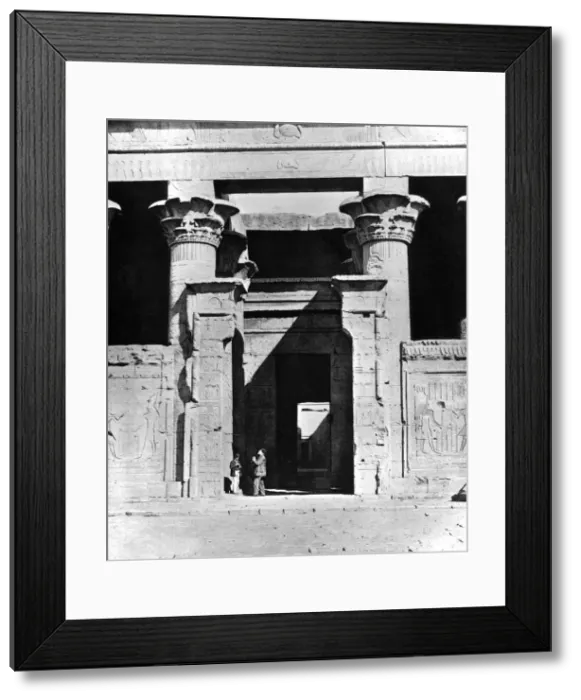 Framed Print : Temple Edfu, Egypt, 1893. Artist: Auguste Edouard Mariette Framed Print : Temple Edfu, Egypt, 1893. Artist: Auguste Edouard Mariette