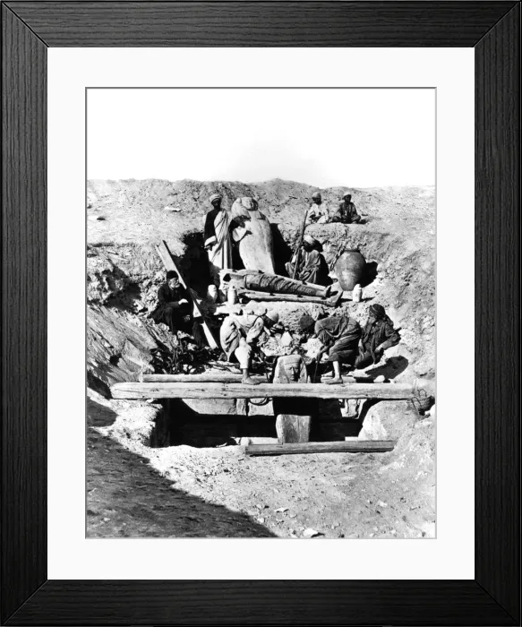 Framed Print : Memphis Saqqara, Egypt, 1893. Artist: Auguste Edouard Mariette Framed Print : Memphis Saqqara, Egypt, 1893. Artist: Auguste Edouard Mariette