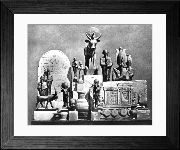 Framed Print : Artifacts, Memphis Saqqara, Egypt, 1893. Artist: Auguste Edouard Mariette Framed Print : Artifacts, Memphis Saqqara, Egypt, 1893. Artist: Auguste Edouard Mariette