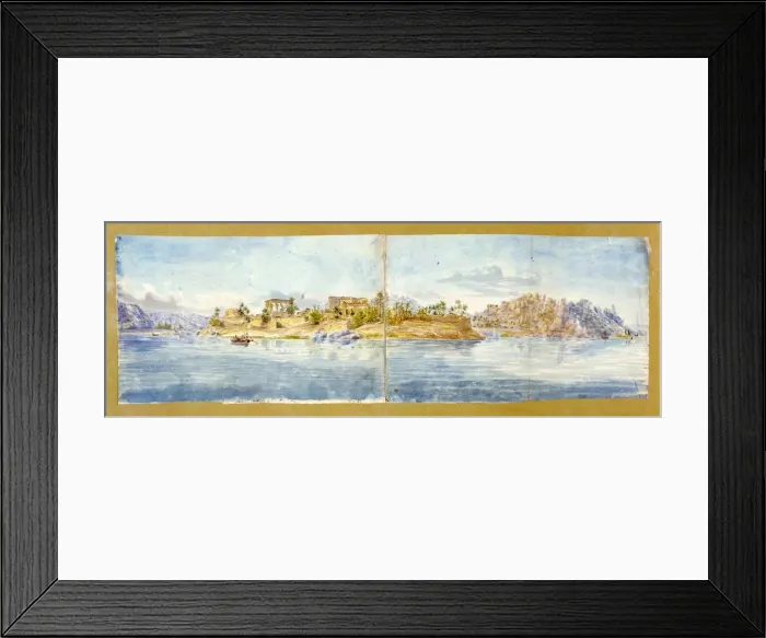 Framed Print : Landscape, Egypt, c19th Century. Artist: John Gardner Wilkinson Framed Print : Landscape, Egypt, c19th Century. Artist: John Gardner Wilkinson