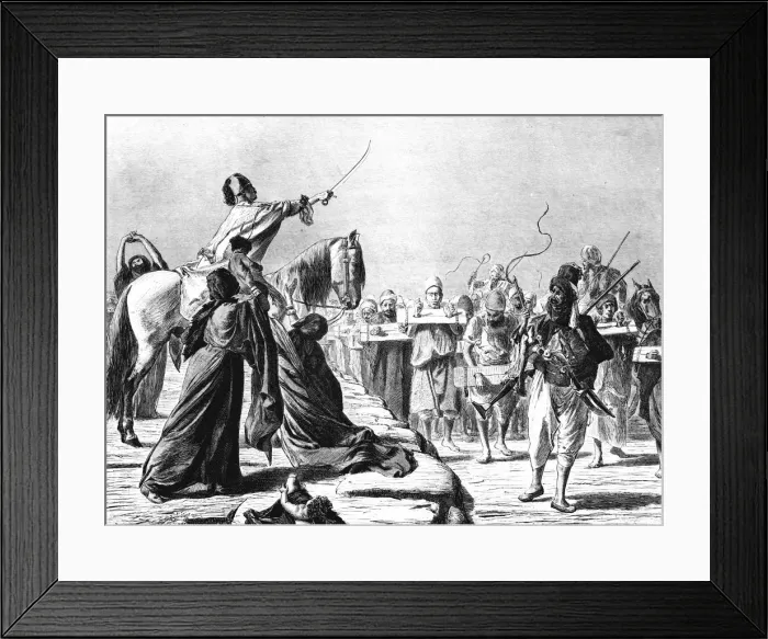 Framed Print : Scene of Recruitment under Mohammed-Ali, 1881. Artist: Wilhelm Gentz Framed Print : Scene of Recruitment under Mohammed-Ali, 1881. Artist: Wilhelm Gentz