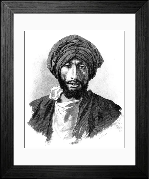 Framed Print : Copte, Egyptian, 1880. Artist: R Brandamour Framed Print : Copte, Egyptian, 1880. Artist: R Brandamour