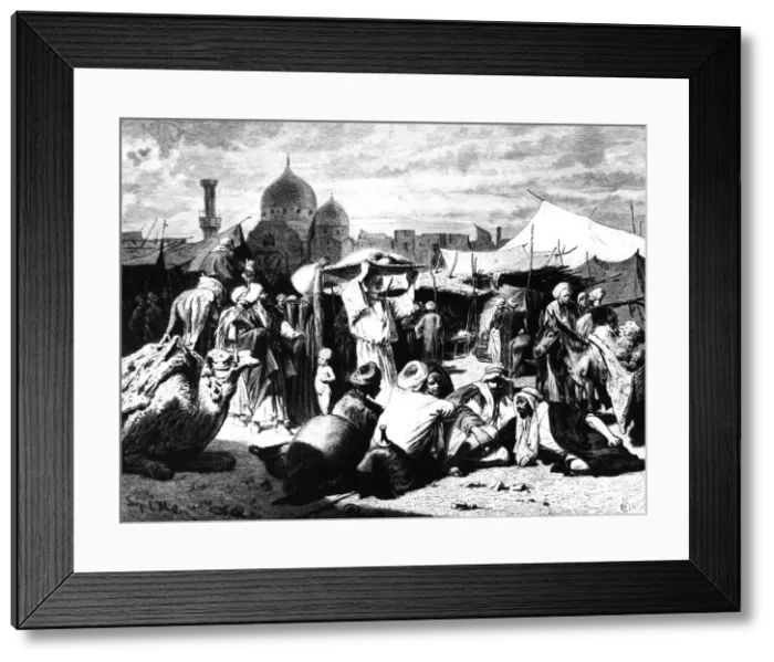 Framed Print : Market at Dessouk, Egypt, 1880 Framed Print : Market at Dessouk, Egypt, 1880