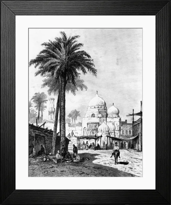 Framed Print : The Cairo Old Man, Egypt, 1880. Artist: G Heuer Framed Print : The Cairo Old Man, Egypt, 1880. Artist: G Heuer