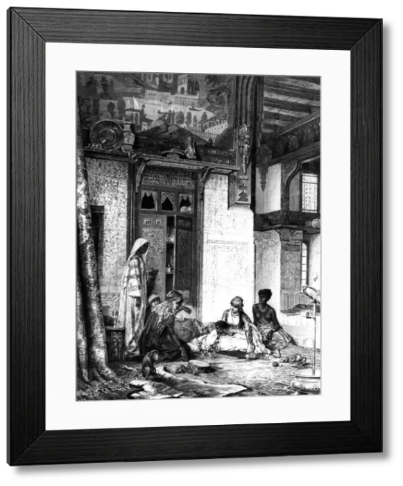 Framed Print : Harem in a Caliph Mansion, 1880
