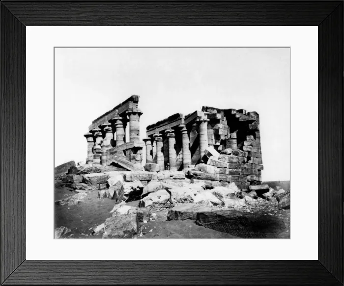Framed Print : Temple of Maharrakah, Nubia, Egypt, c19th Century Framed Print : Temple of Maharrakah, Nubia, Egypt, c19th Century