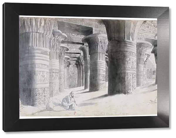 Portico of Esuch, Egypt, 1822. Artist: Wilkinson