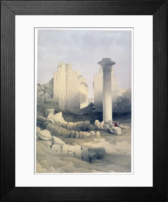 Framed Print : The Dromos or Central Hall of the Great Temple of Amun, Karnak, 19th century. Artist: David Roberts Framed Print : The Dromos or Central Hall of the Great Temple of Amun, Karnak, 19th century. Artist: David Roberts