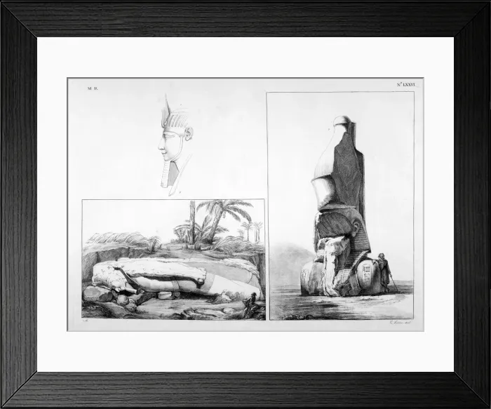 Framed Print : Memphis, Egypt, 19th century. Artist: Ippolito Rosellini Framed Print : Memphis, Egypt, 19th century. Artist: Ippolito Rosellini