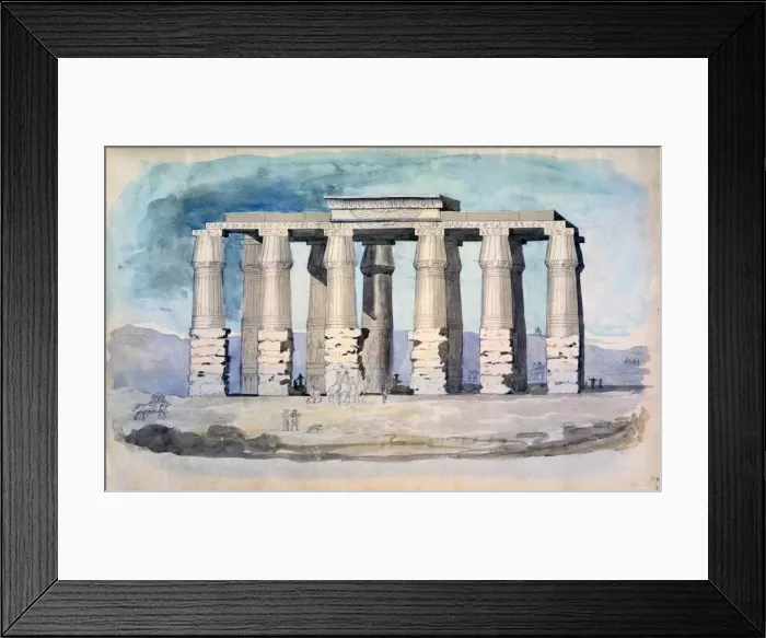 Framed Print : Ancient Egyptian temple, Egypt, 19th century. Artist: CH Smith Framed Print : Ancient Egyptian temple, Egypt, 19th century. Artist: CH Smith