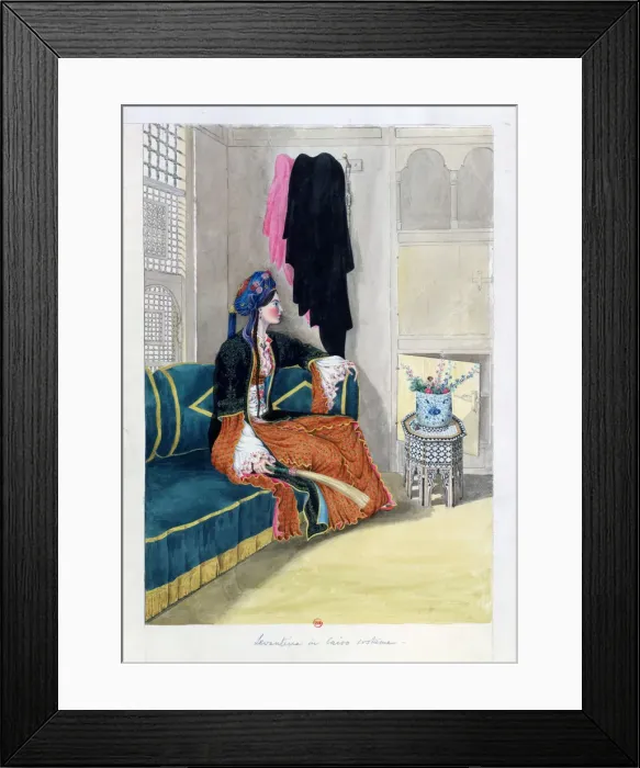 Framed Print : Levantine in the costume of Cairo, 19th century. Artist: Wilkinson Framed Print : Levantine in the costume of Cairo, 19th century. Artist: Wilkinson