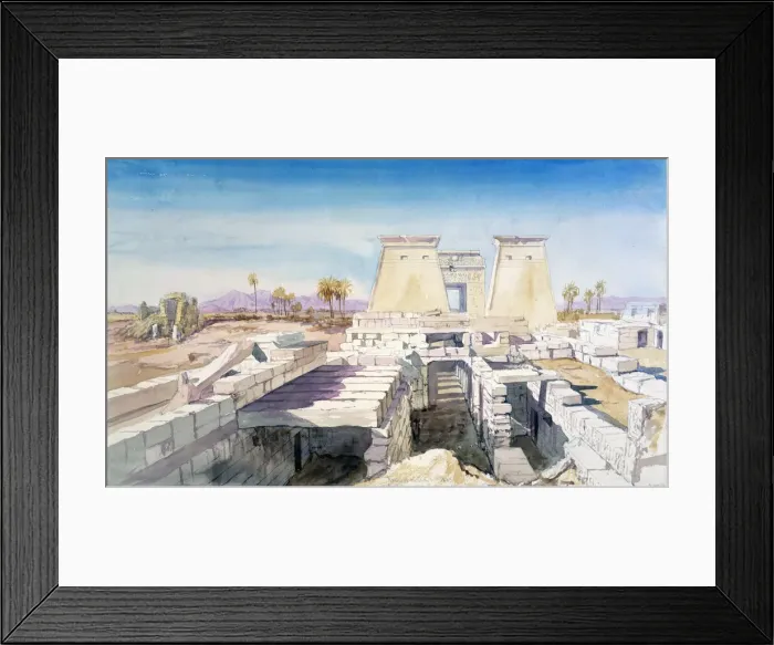 Framed Print : Karnak, Egypt, 1863. Artist: Charles Emile de Tournemine Framed Print : Karnak, Egypt, 1863. Artist: Charles Emile de Tournemine