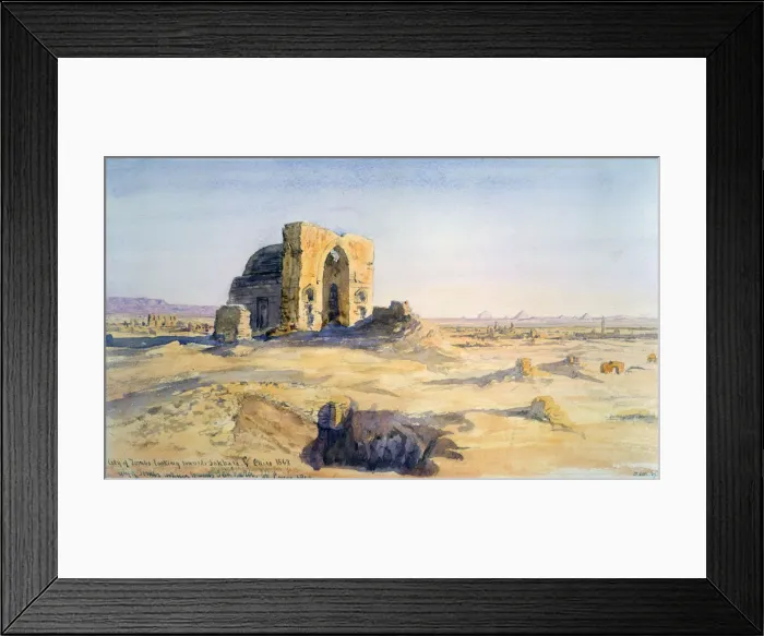 Framed Print : City of Tombs, Looking towards Sakkara, Cairo, Egypt, 1863. Artist: Charles Emile de Tournemine Framed Print : City of Tombs, Looking towards Sakkara, Cairo, Egypt, 1863. Artist: Charles Emile de Tournemine