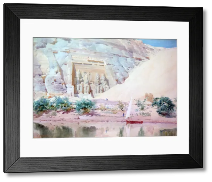 Framed Print : Temple of Abou Simbel, Egypt, 1897-1934. Artist: Robert Talbot Kelly Framed Print : Temple of Abou Simbel, Egypt, 1897-1934. Artist: Robert Talbot Kelly
