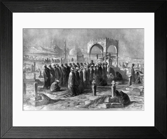 Framed Print : Muslims, Egypt, 1872. Artist: Alfred-Henri Darjou Framed Print : Muslims, Egypt, 1872. Artist: Alfred-Henri Darjou