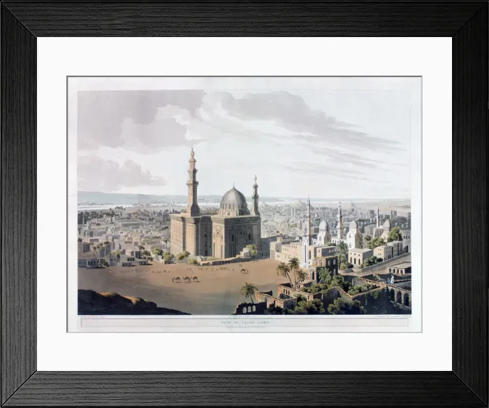 Framed Print : View of Grand Cairo, Egypt, 1809. Artist: Daniel Havell Framed Print : View of Grand Cairo, Egypt, 1809. Artist: Daniel Havell