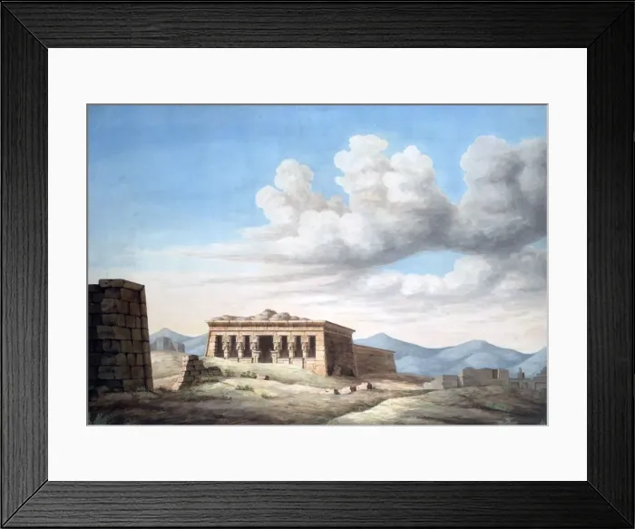 Framed Print : View of an Egyptian Temple, Dendera, 19th century Framed Print : View of an Egyptian Temple, Dendera, 19th century