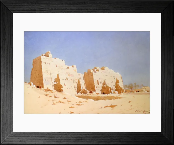 Framed Print : Karnak, 1897-1930. Artist: Augustus Osborne Lamplough Framed Print : Karnak, 1897-1930. Artist: Augustus Osborne Lamplough