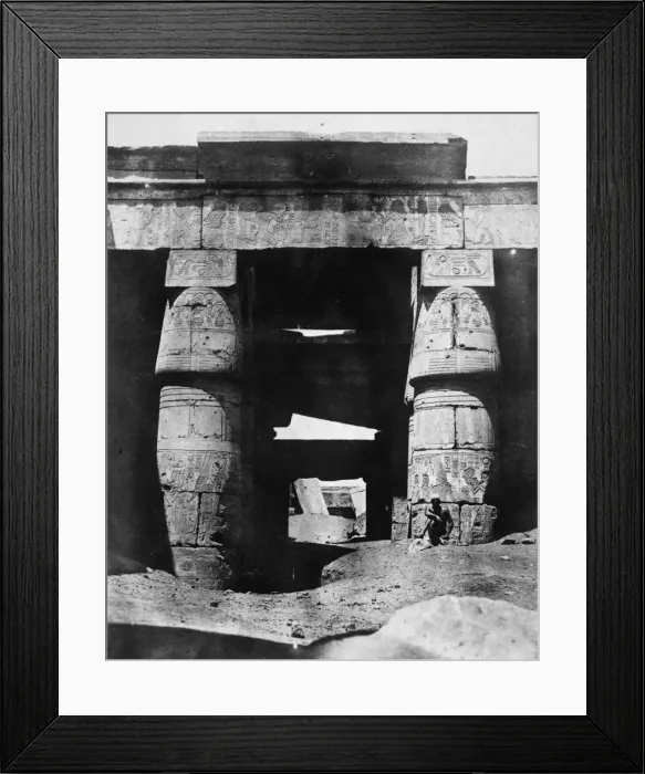 Framed Print : Temple ruins, Egypt, 1852. Artist: Maxime du Camp Framed Print : Temple ruins, Egypt, 1852. Artist: Maxime du Camp