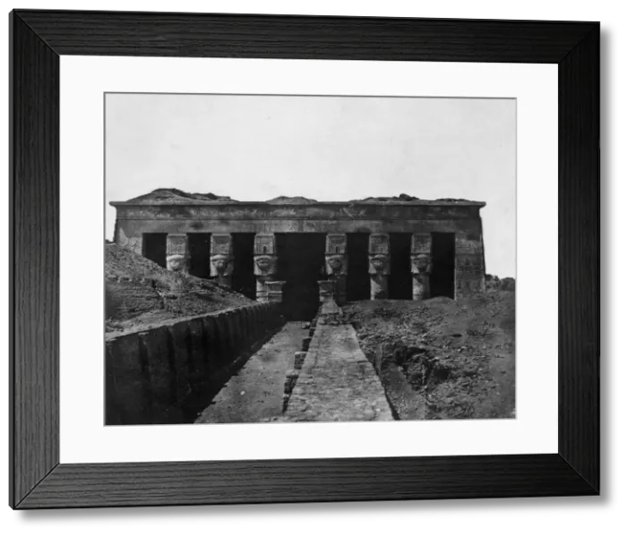 Framed Print : Temple of Denderah, Upper Egypt, 1852. Artist: Maxime du Camp